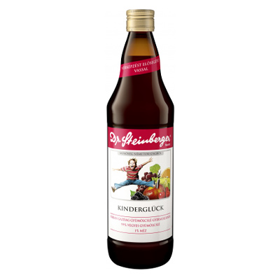 Dr.Steinberger Kinderglück - vasban gazdag vegyes gyümölcslé - 750 ml